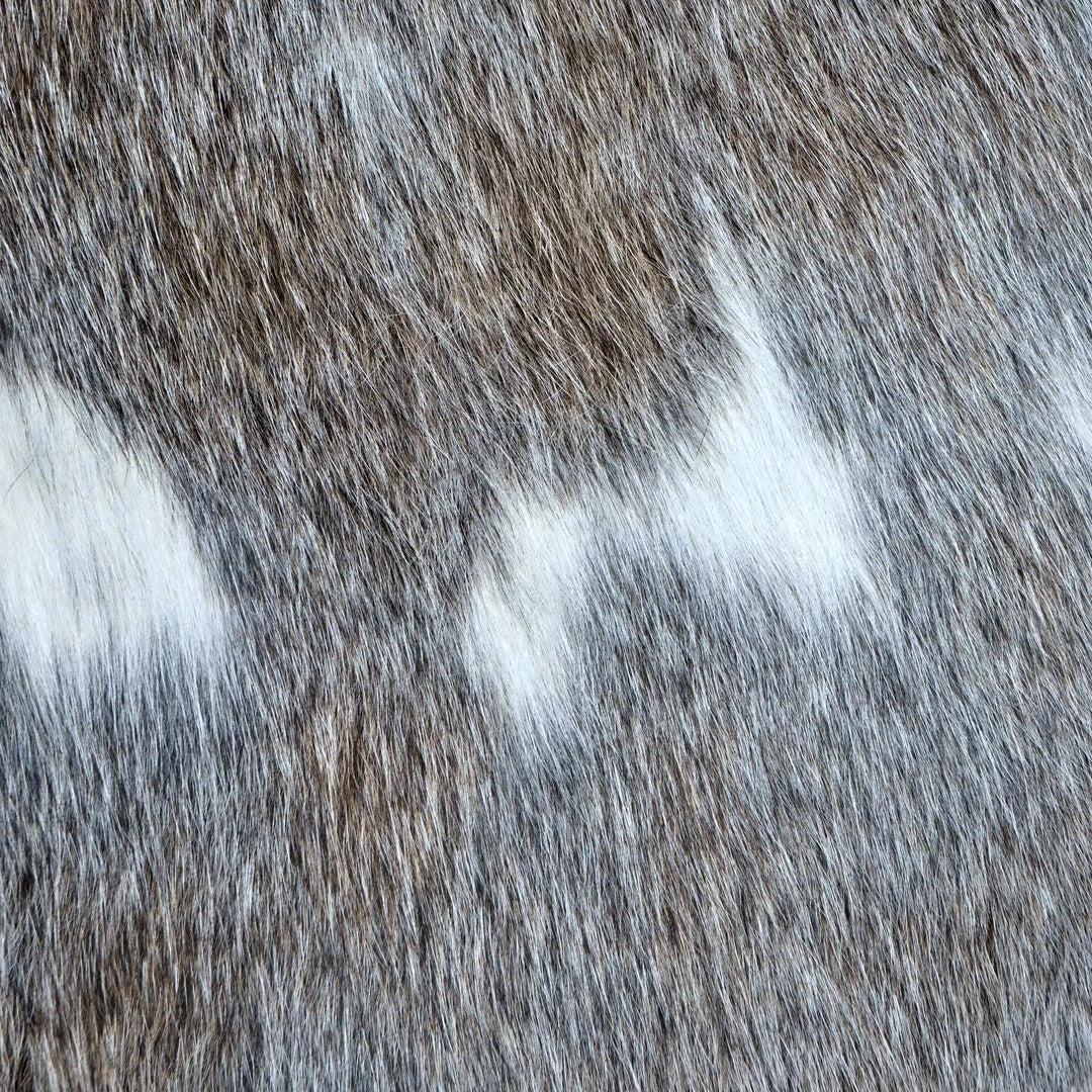 Grey Beige & Cream Cow Hide 5x6 FT