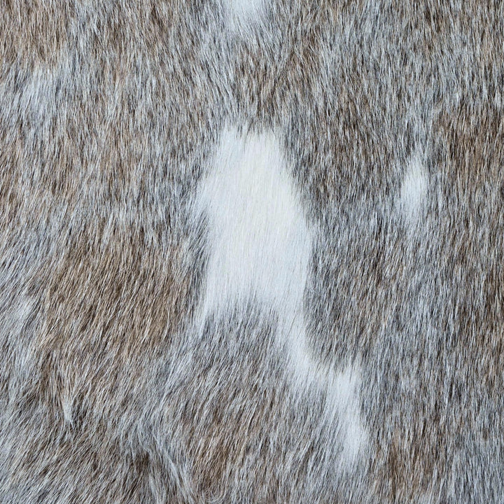 Grey Beige & Cream Cow Hide 5x6 FT