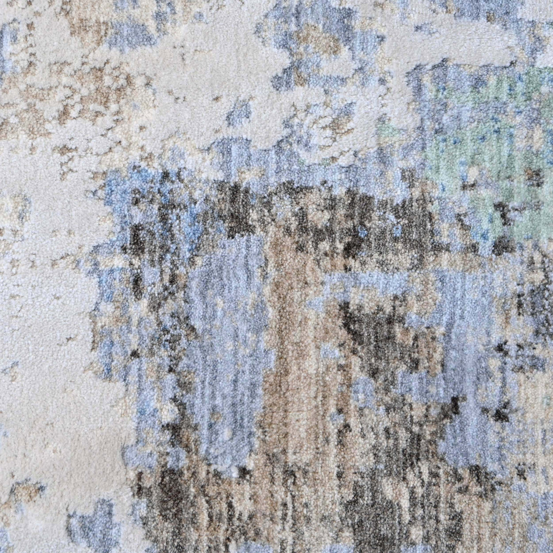Beige Abstract Turkish Rug 5X8 ft