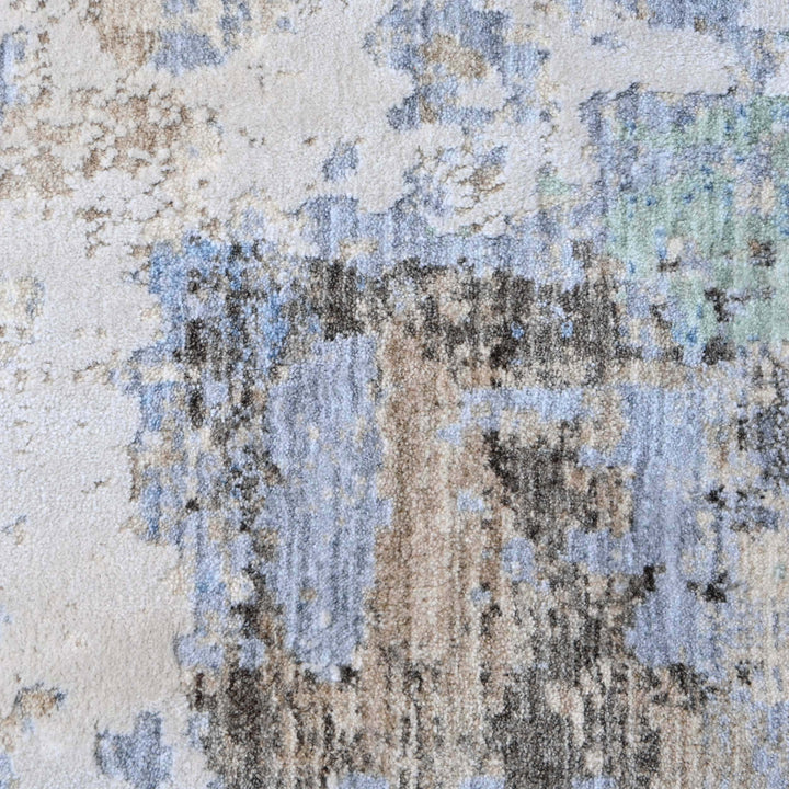 Beige Abstract Turkish Rug 5X8 ft