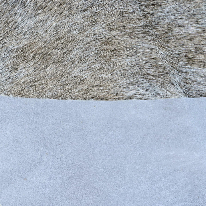 Grey Beige & Cream Cow Hide 5x6 FT