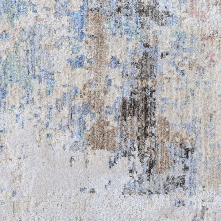 Beige Abstract Turkish Rug 5X8 ft