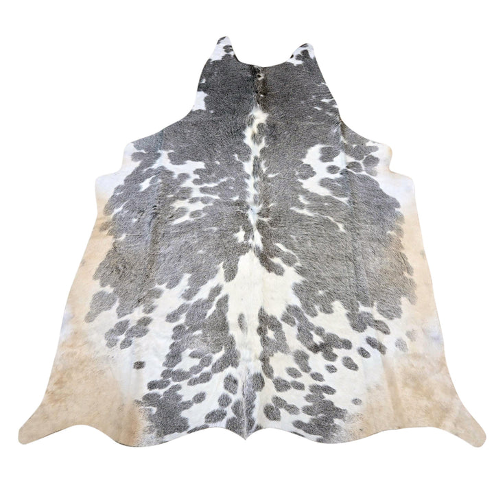 Grey & White Speckled Cow Hide 5x5 FT