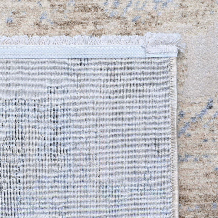 Beige Abstract Turkish Rug 5X8 ft