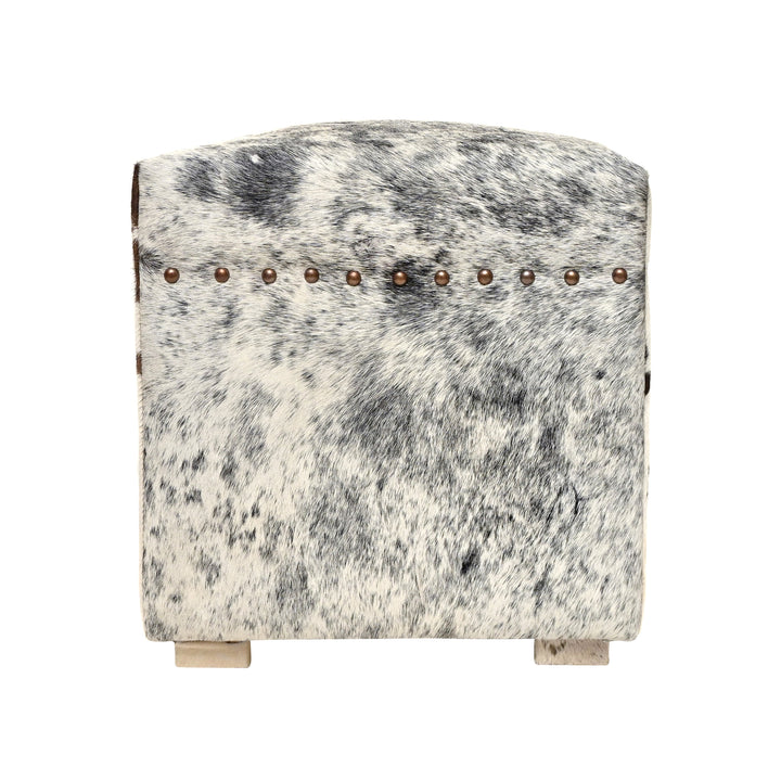 Natural Cowhide Ottoman Stool