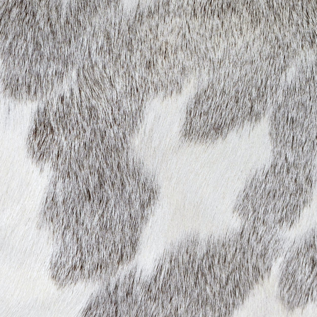 Grey & White Speckled Cow Hide 5x5 FT