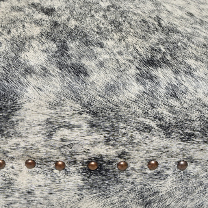 Natural Cowhide Ottoman Stool