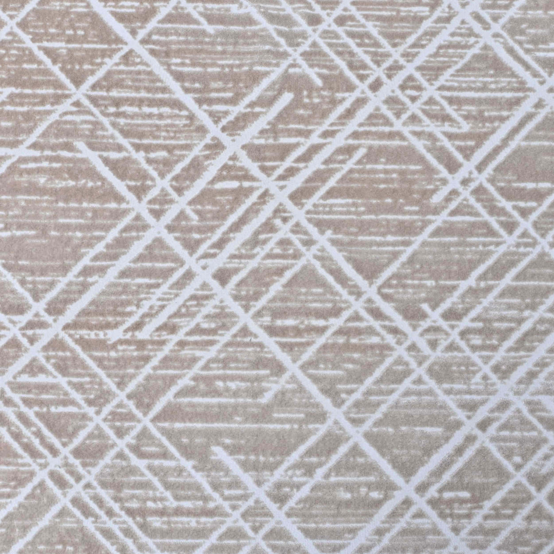 Brown Geometric Turkish Rug 5X8 ft