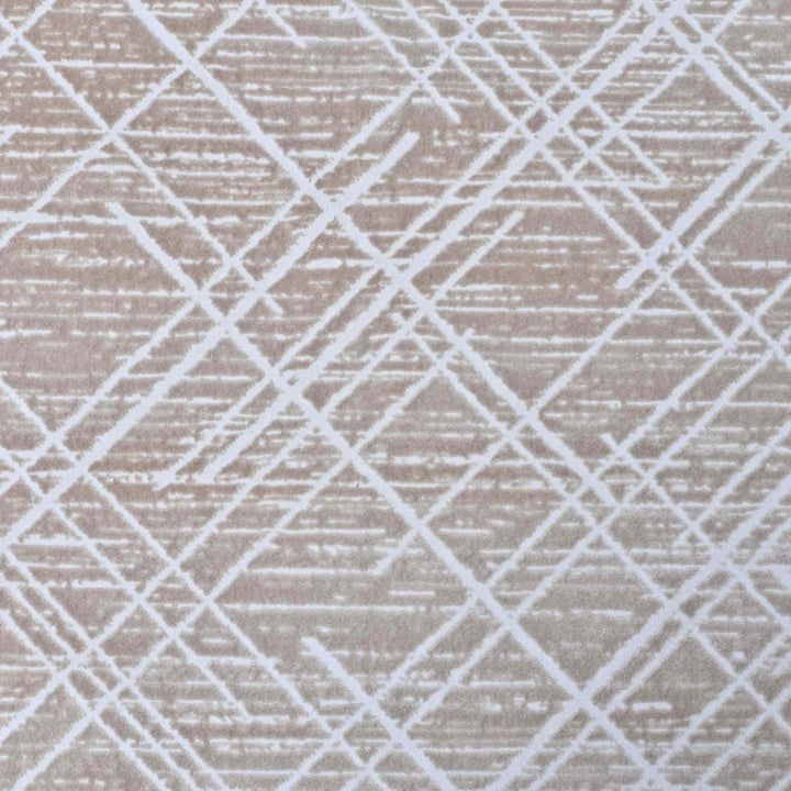 Brown Geometric Turkish Rug 5X8 ft