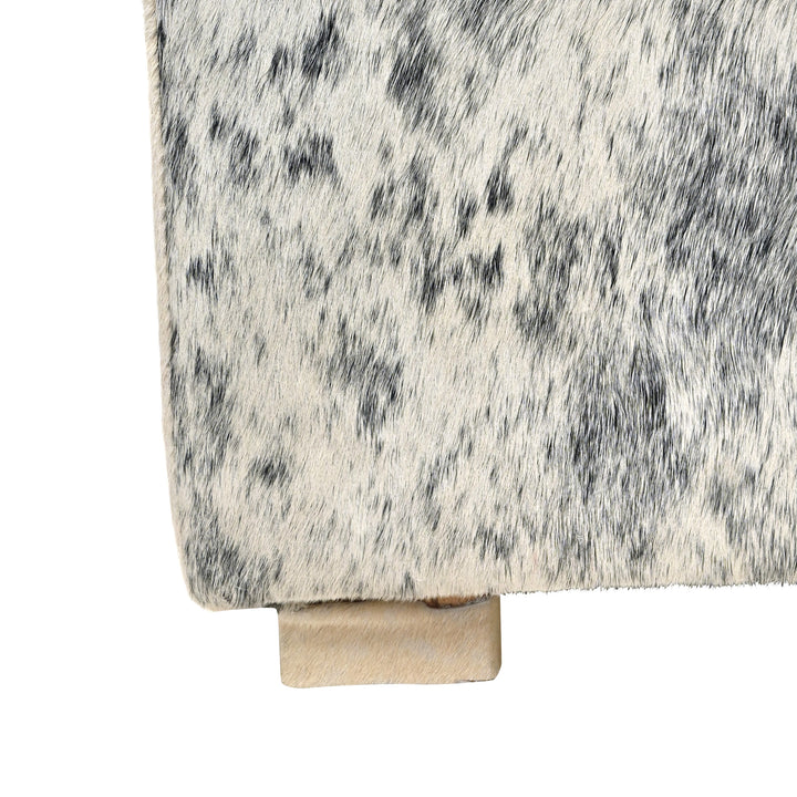 Natural Cowhide Ottoman Stool