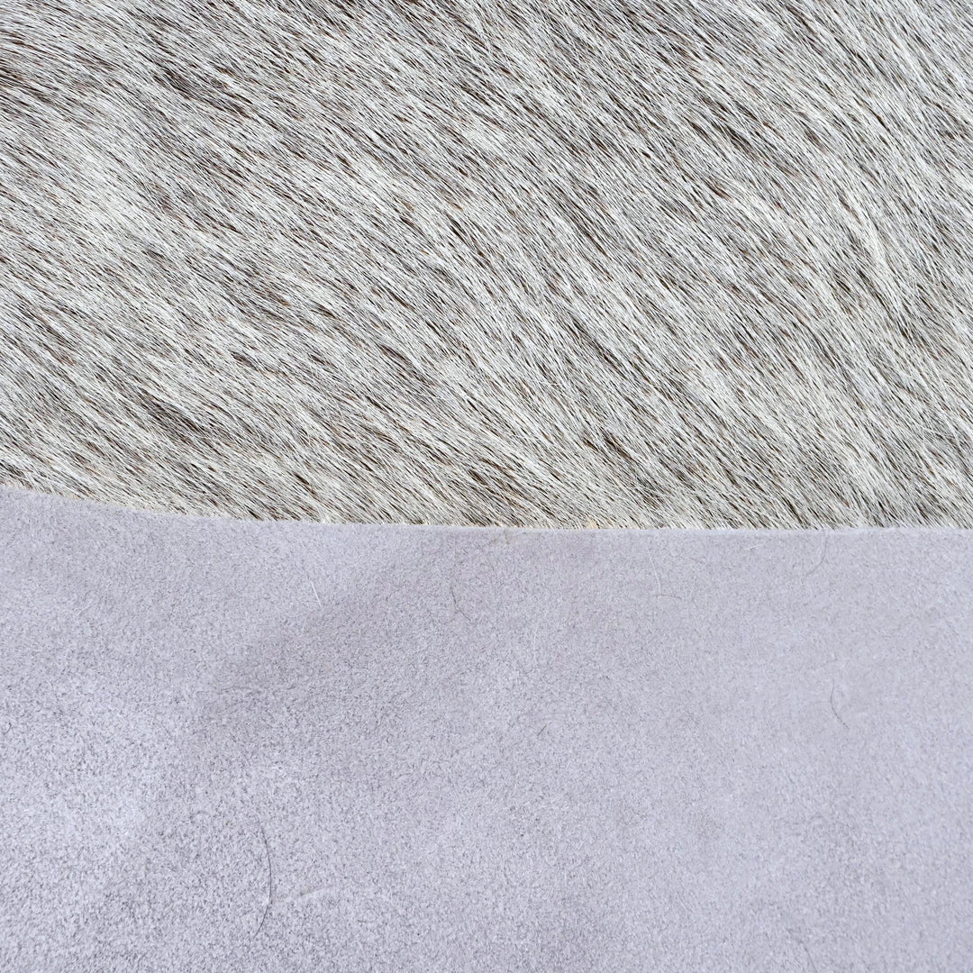 Grey & White Speckled Cow Hide 5x5 FT