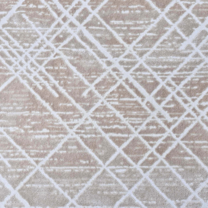 Brown Geometric Turkish Rug 5X8 ft