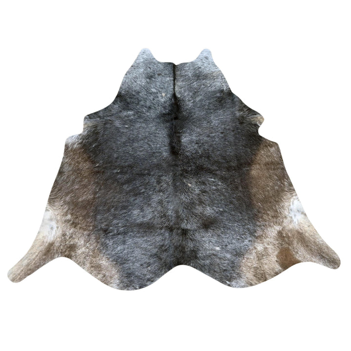 Dark Charcoal Brindle Cow Hide 5x5 FT