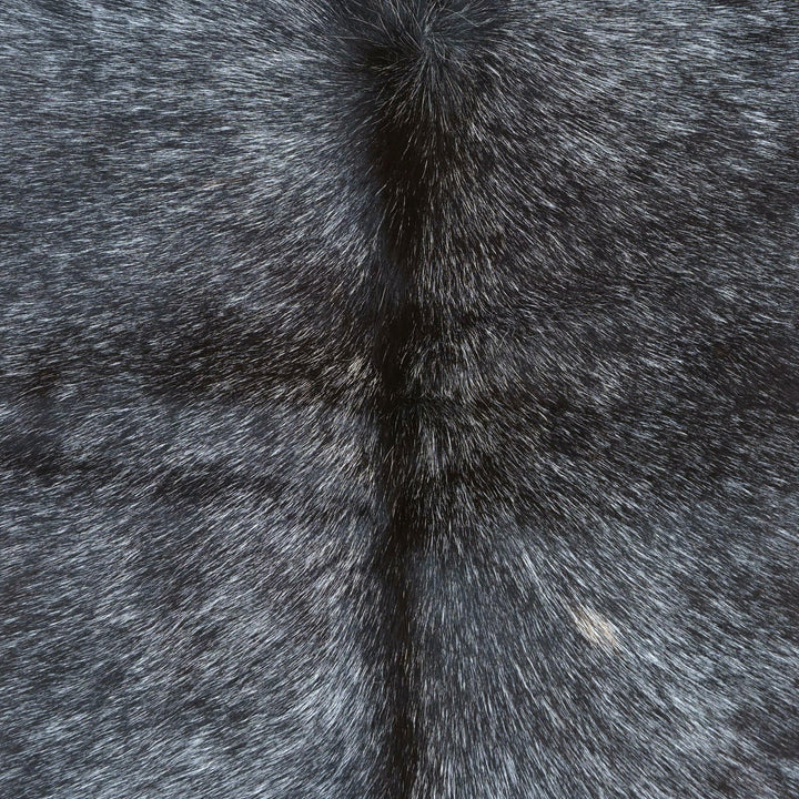 Dark Charcoal Brindle Cow Hide 5x5 FT