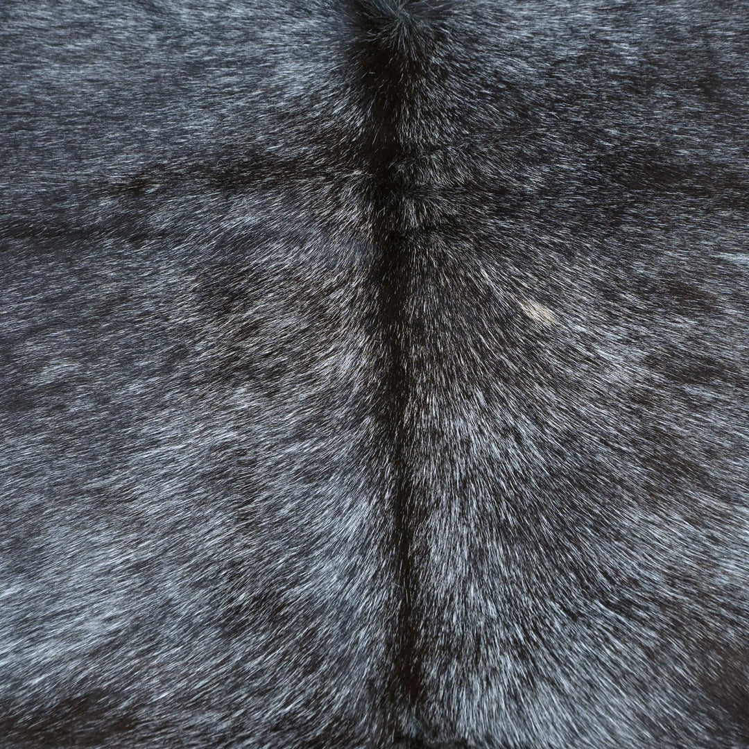 Dark Charcoal Brindle Cow Hide 5x5 FT
