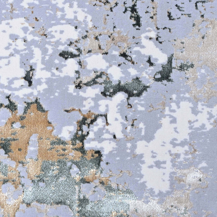Dark Grey Abstract Turkish Rug 5X8 ft