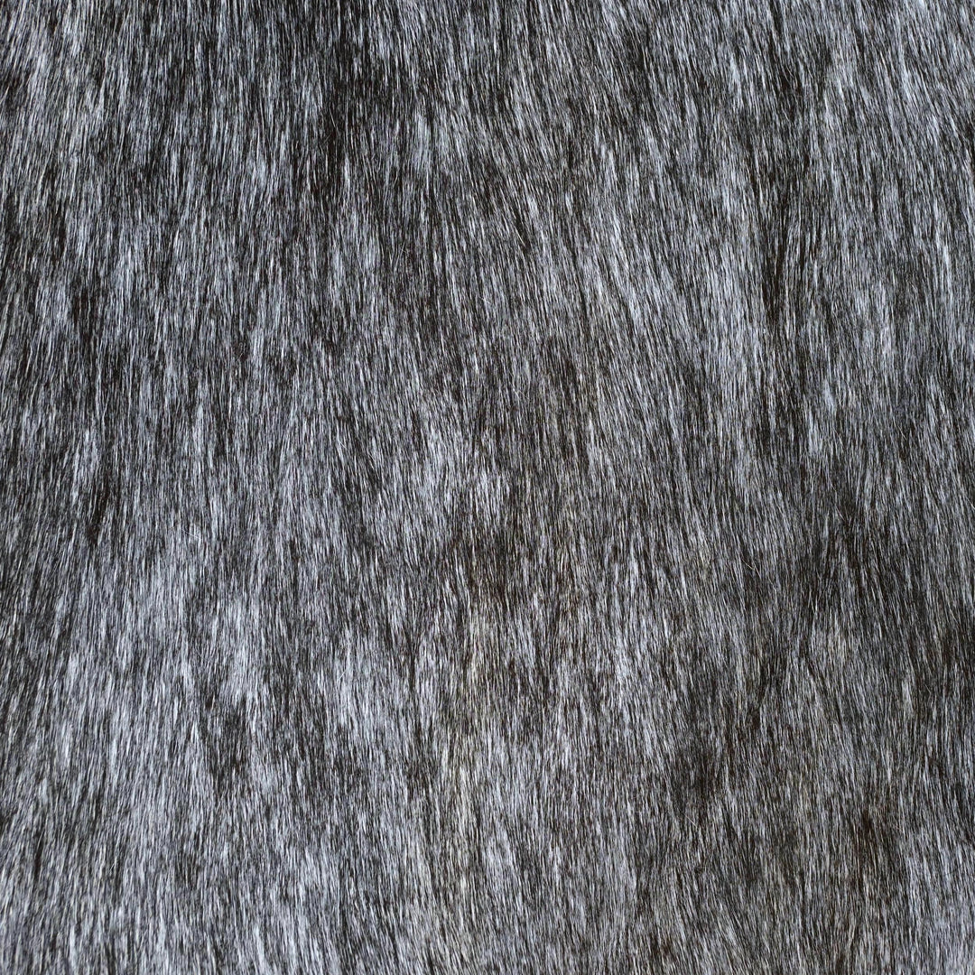 Dark Charcoal Brindle Cow Hide 5x5 FT