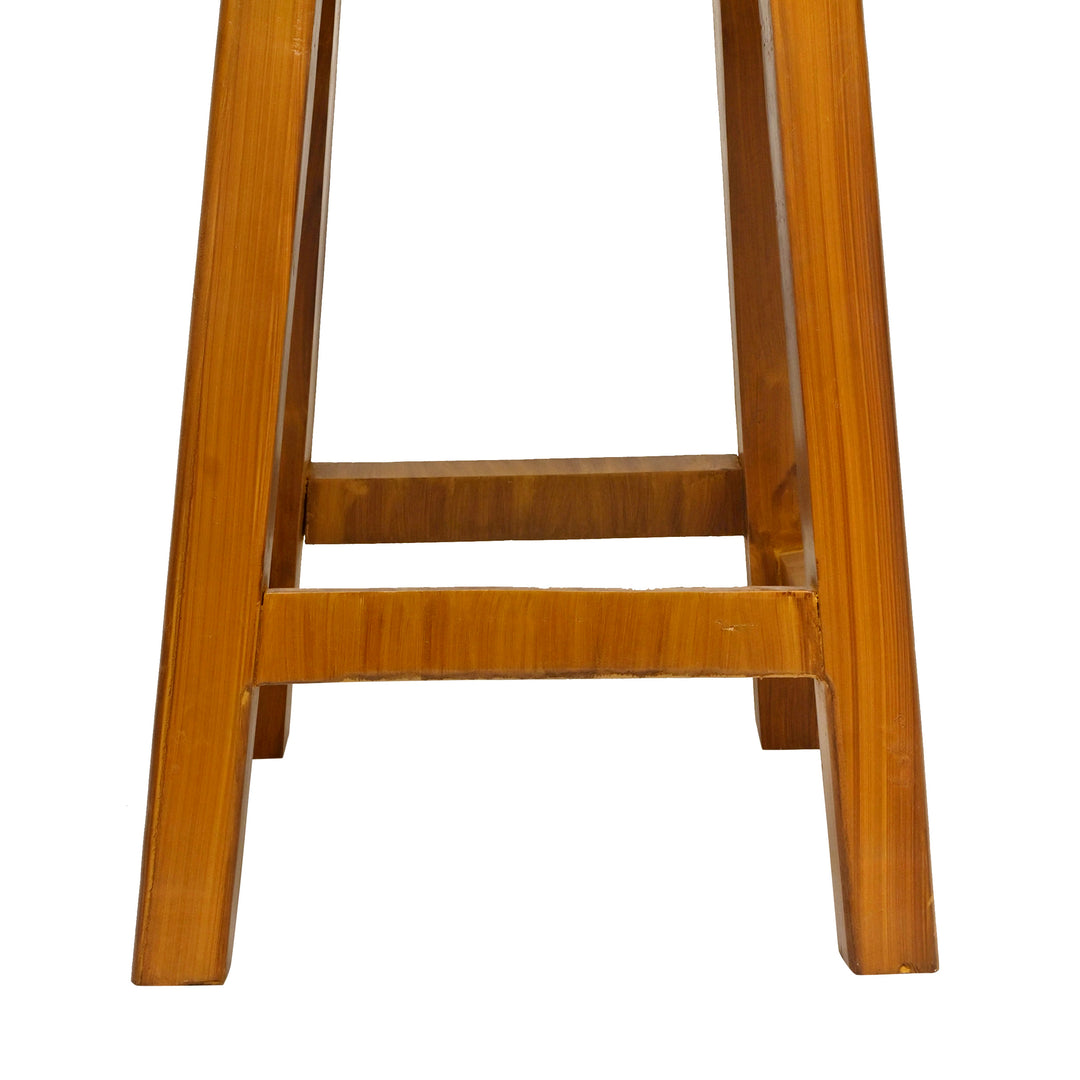 Natural Cowhide Ottoman Bar Stool