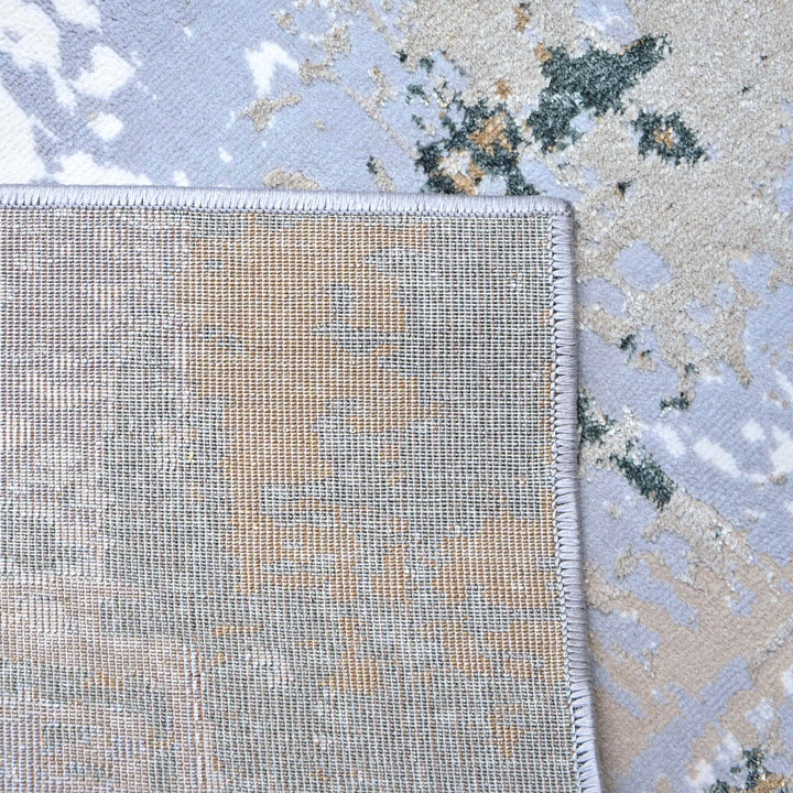 Dark Grey Abstract Turkish Rug 5X8 ft