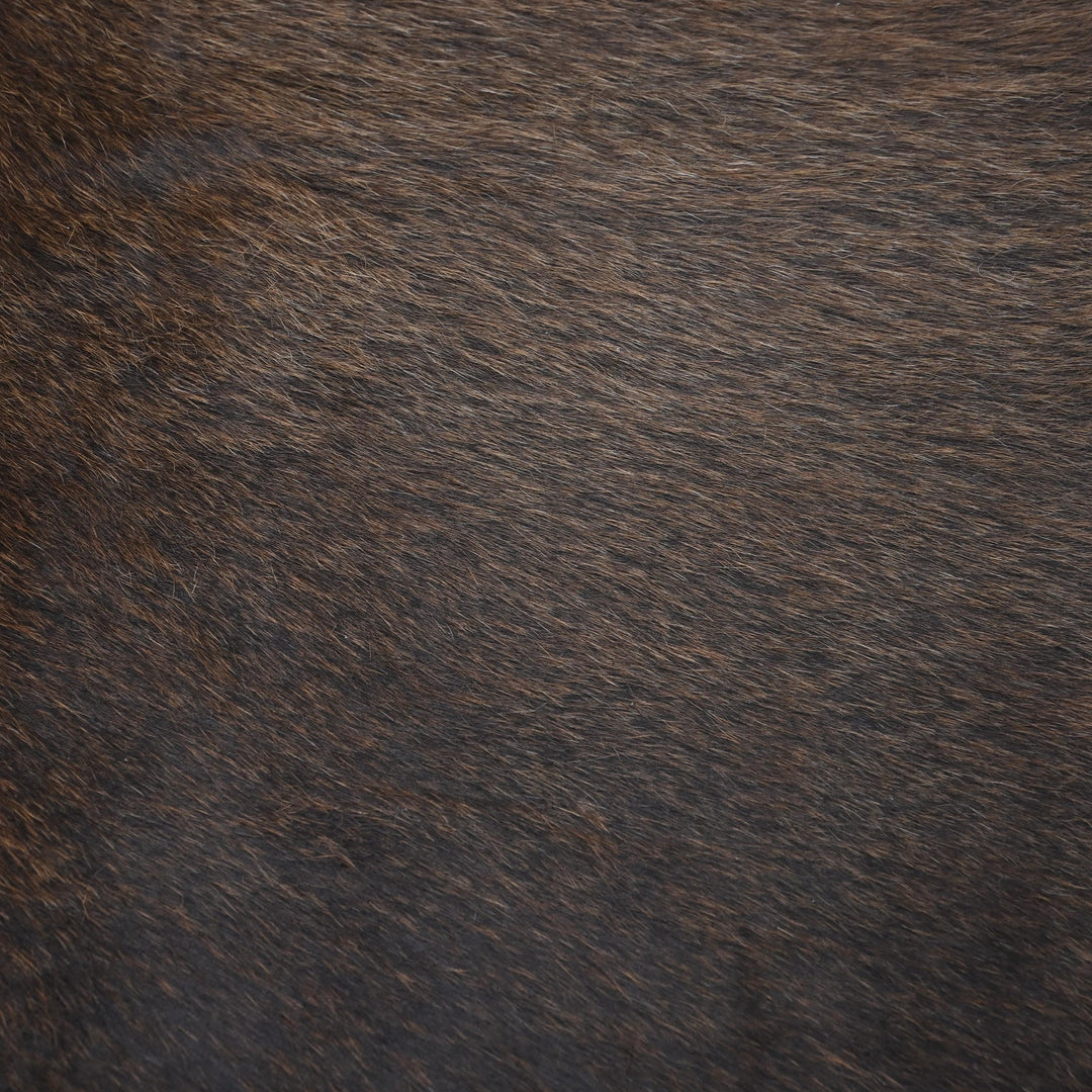 Dark Chocolate Brindle Cowhide 4.5x4.5 FT