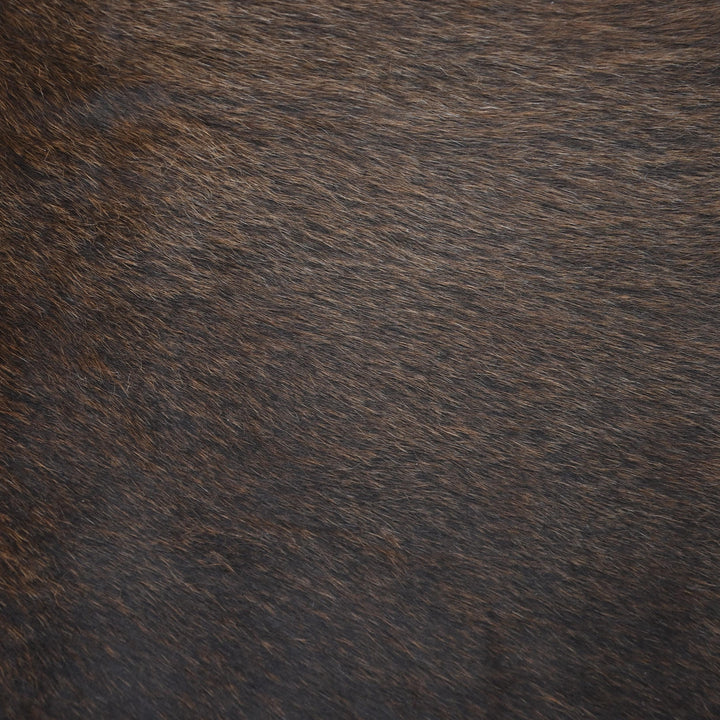 Dark Chocolate Brindle Cowhide 4.5x4.5 FT