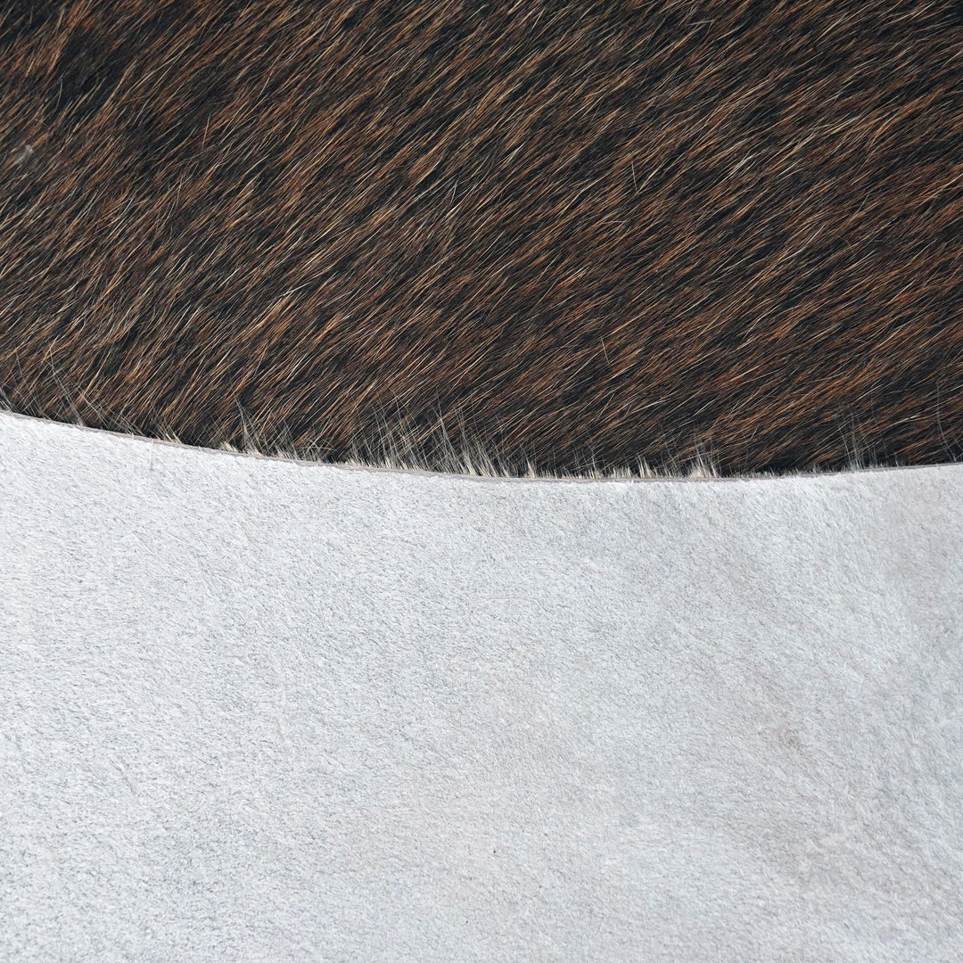 Dark Chocolate Brindle Cowhide 4.5x4.5 FT
