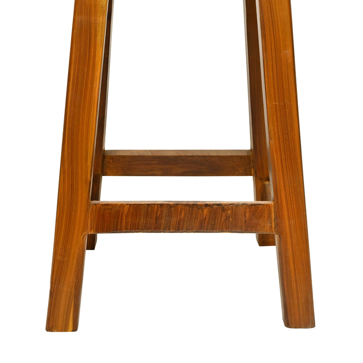 Natural Cowhide Ottoman Bar Stool