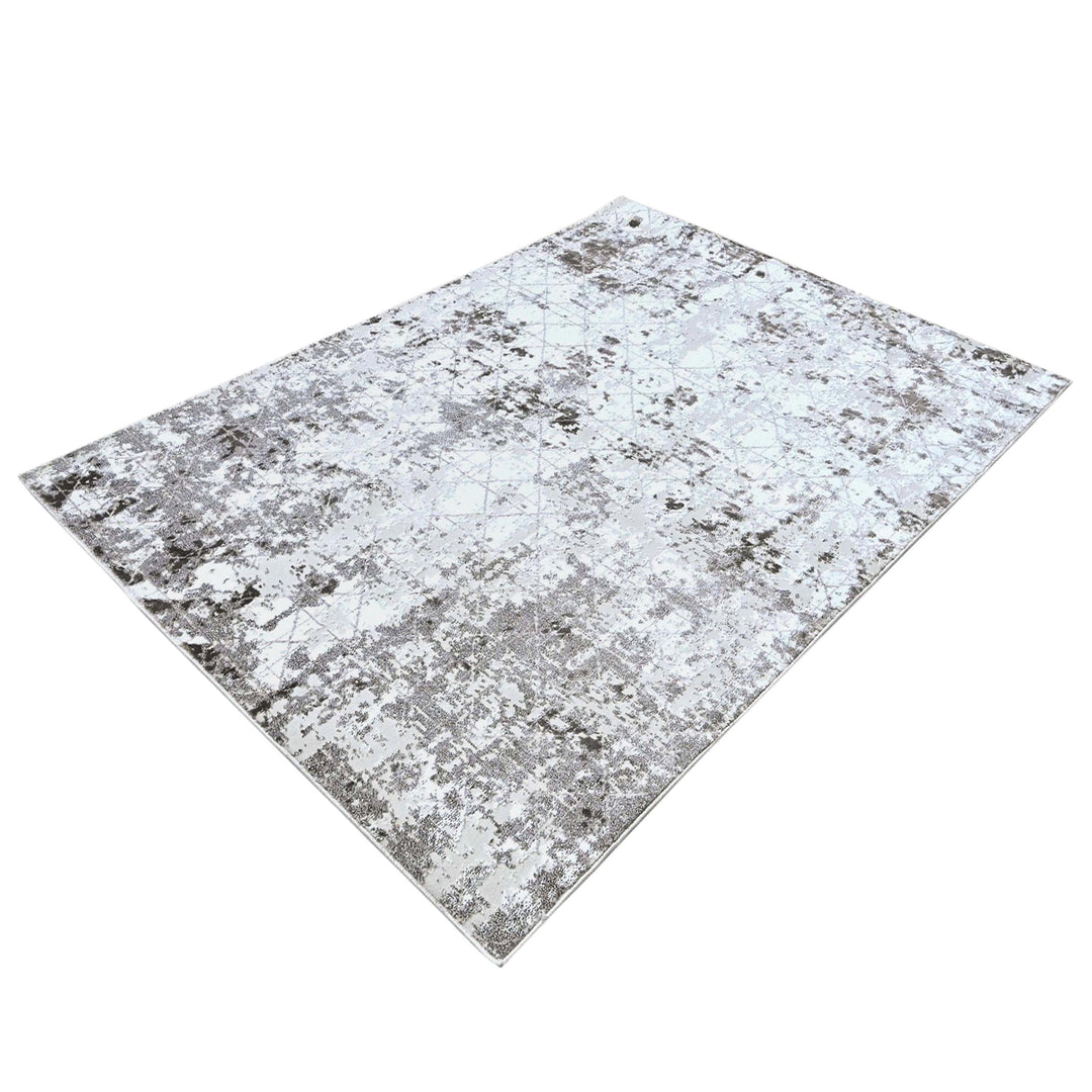 Grey Plain Turkish Rug 5X8 ft