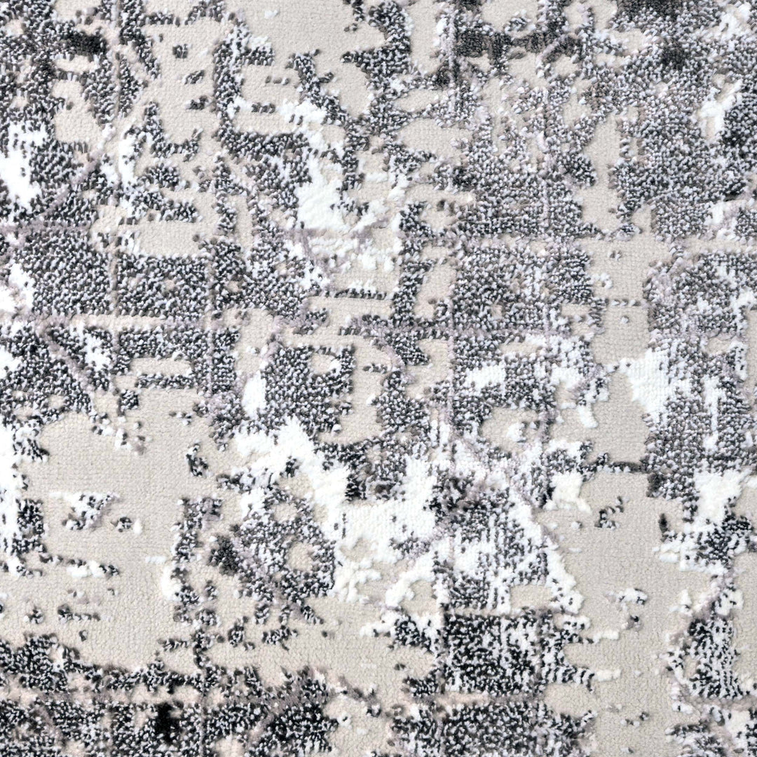 Grey Plain Turkish Rug 5X8 ft