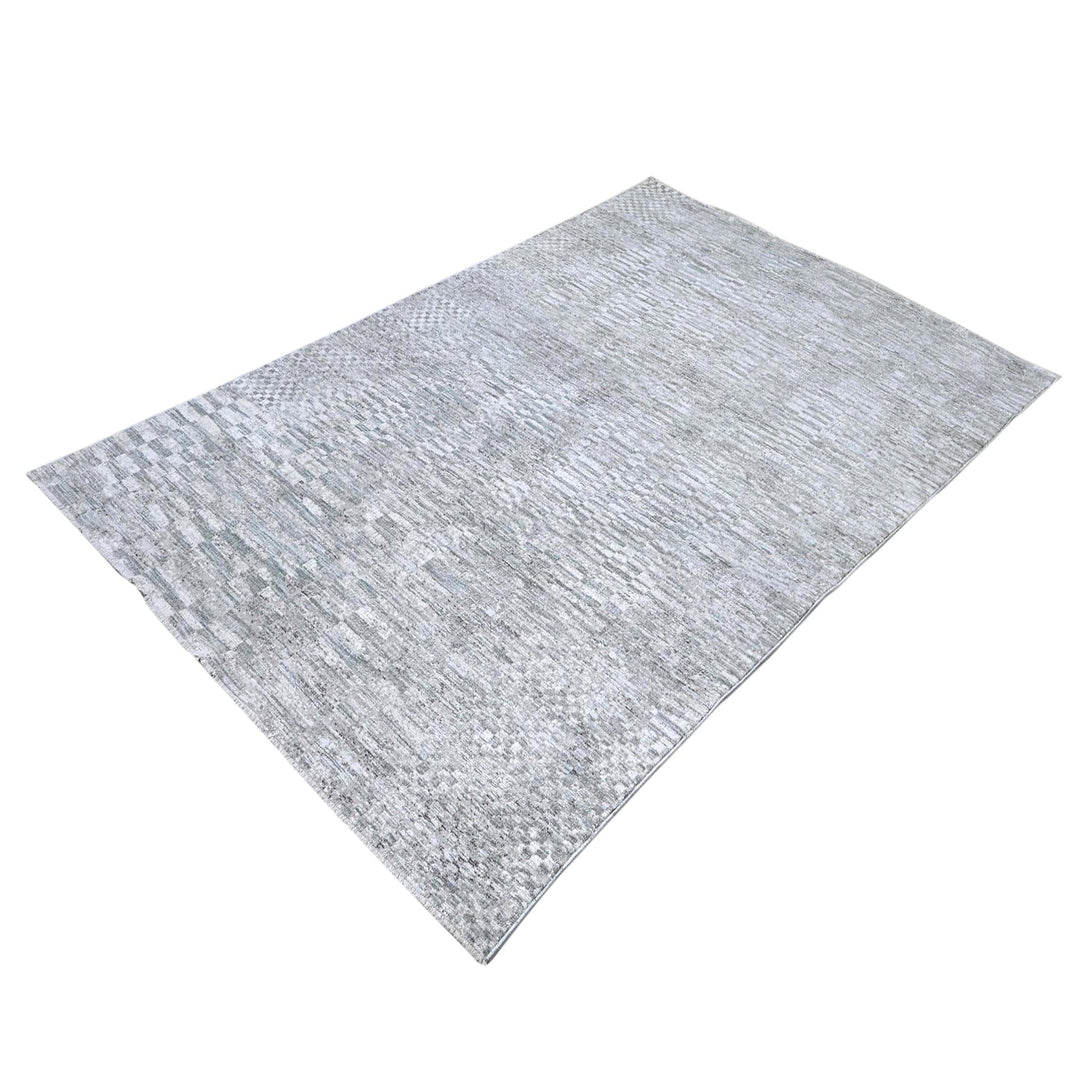 Grey Plain Turkish Rug 5X8 ft