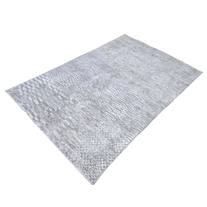 Grey Plain Turkish Rug 5X8 ft