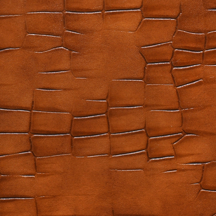 Cinnamon Brown Leather Tissue Box(L)