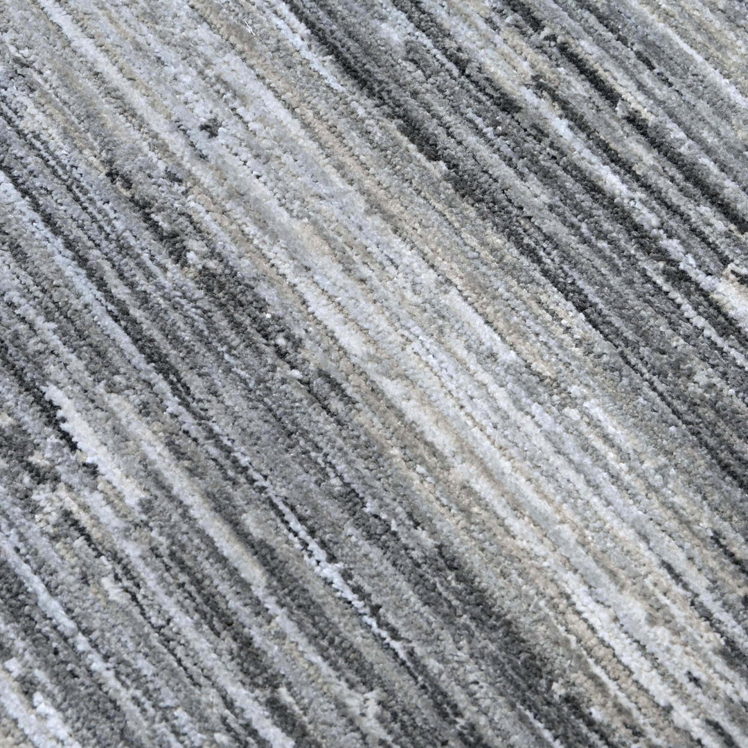 Grey Plain Turkish Rug 5X8 ft