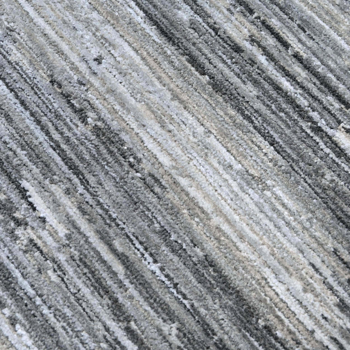 Grey Plain Turkish Rug 5X8 ft