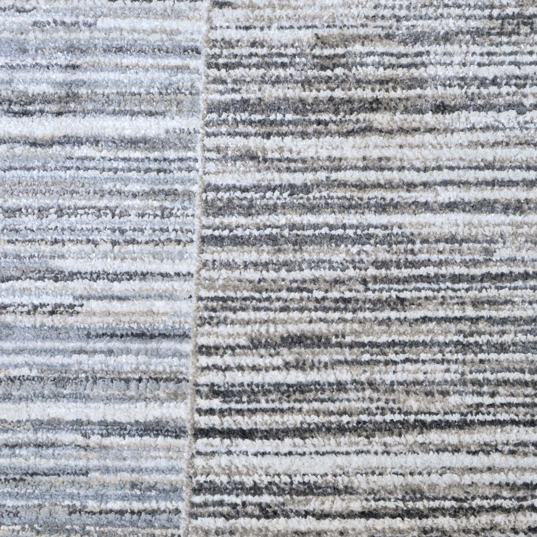 Grey Stripe Turkish Rug 5X8 ft