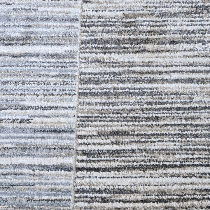 Grey Stripe Turkish Rug 5X8 ft