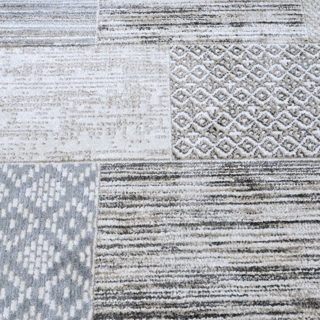 Grey Stripe Turkish Rug 5X8 ft