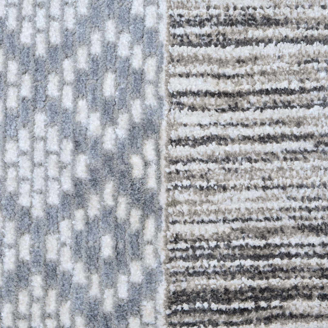 Grey Stripe Turkish Rug 5X8 ft