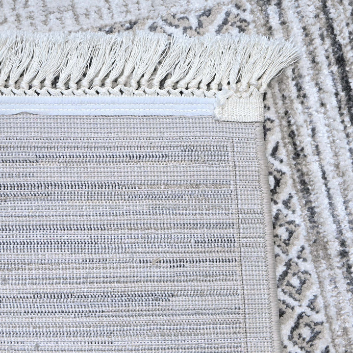 Grey Stripe Turkish Rug 5X8 ft