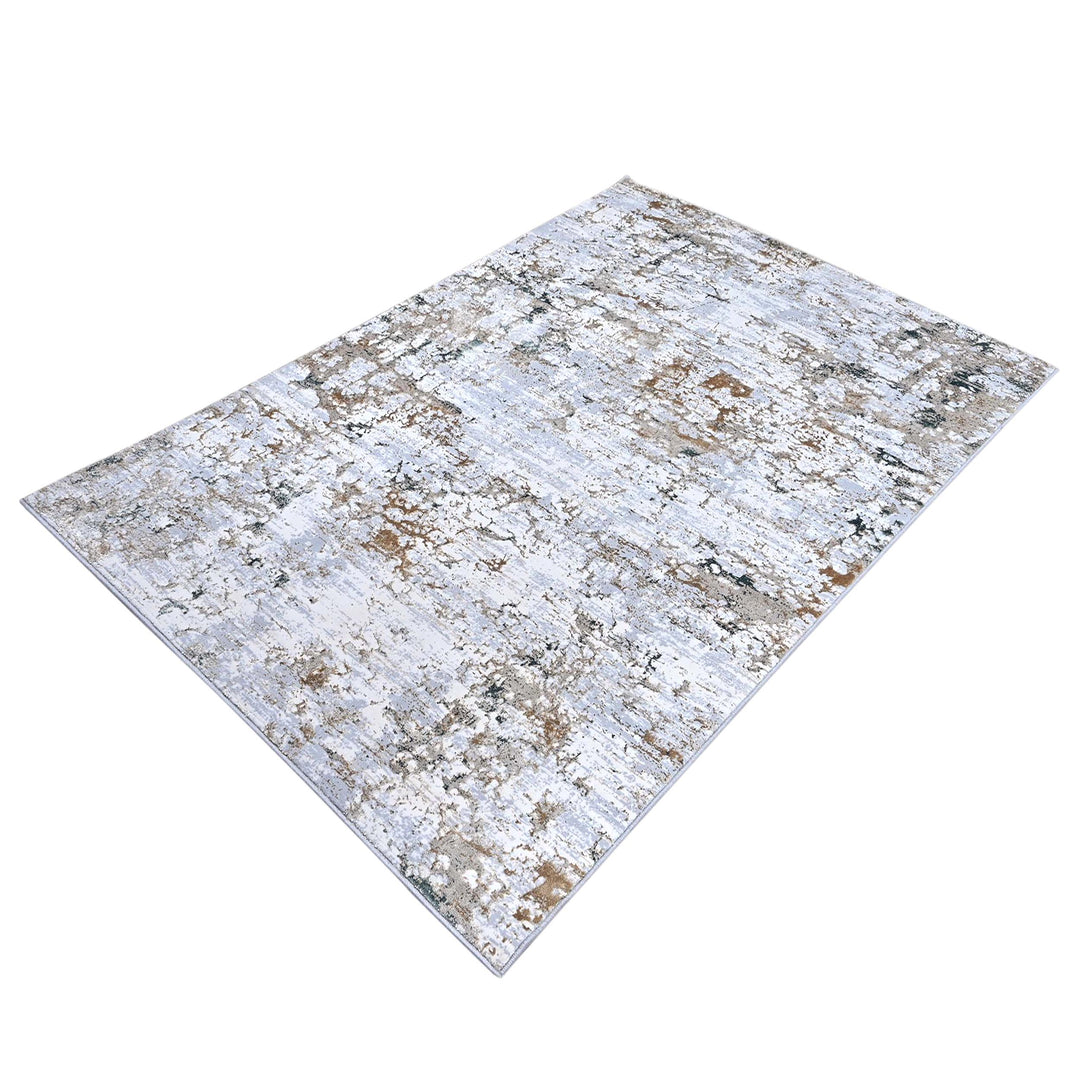 Grey & Beige Turkish Rug 5X8 ft