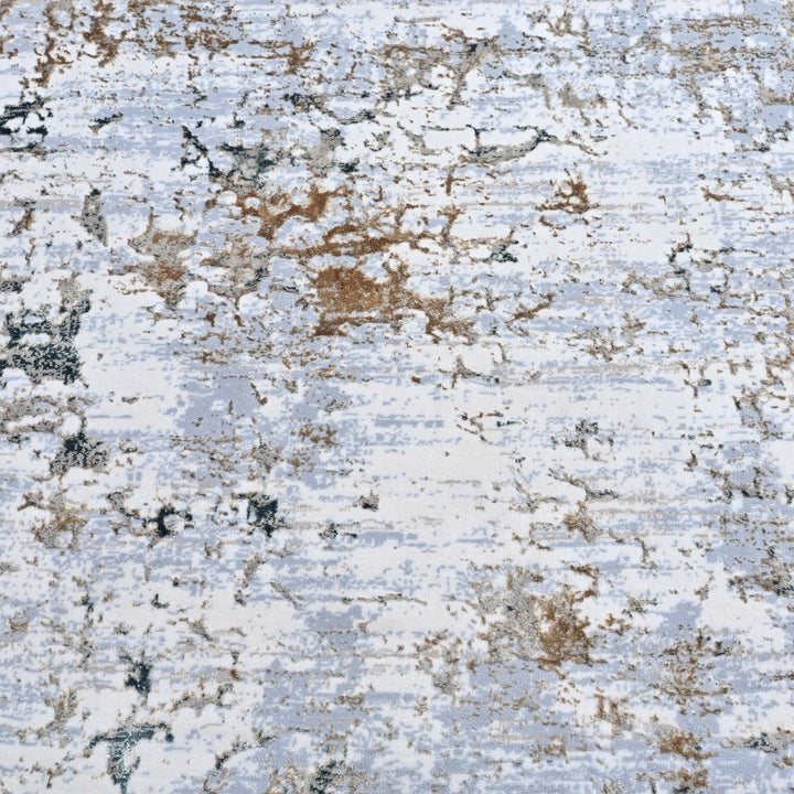 Grey & Beige Turkish Rug 5X8 ft