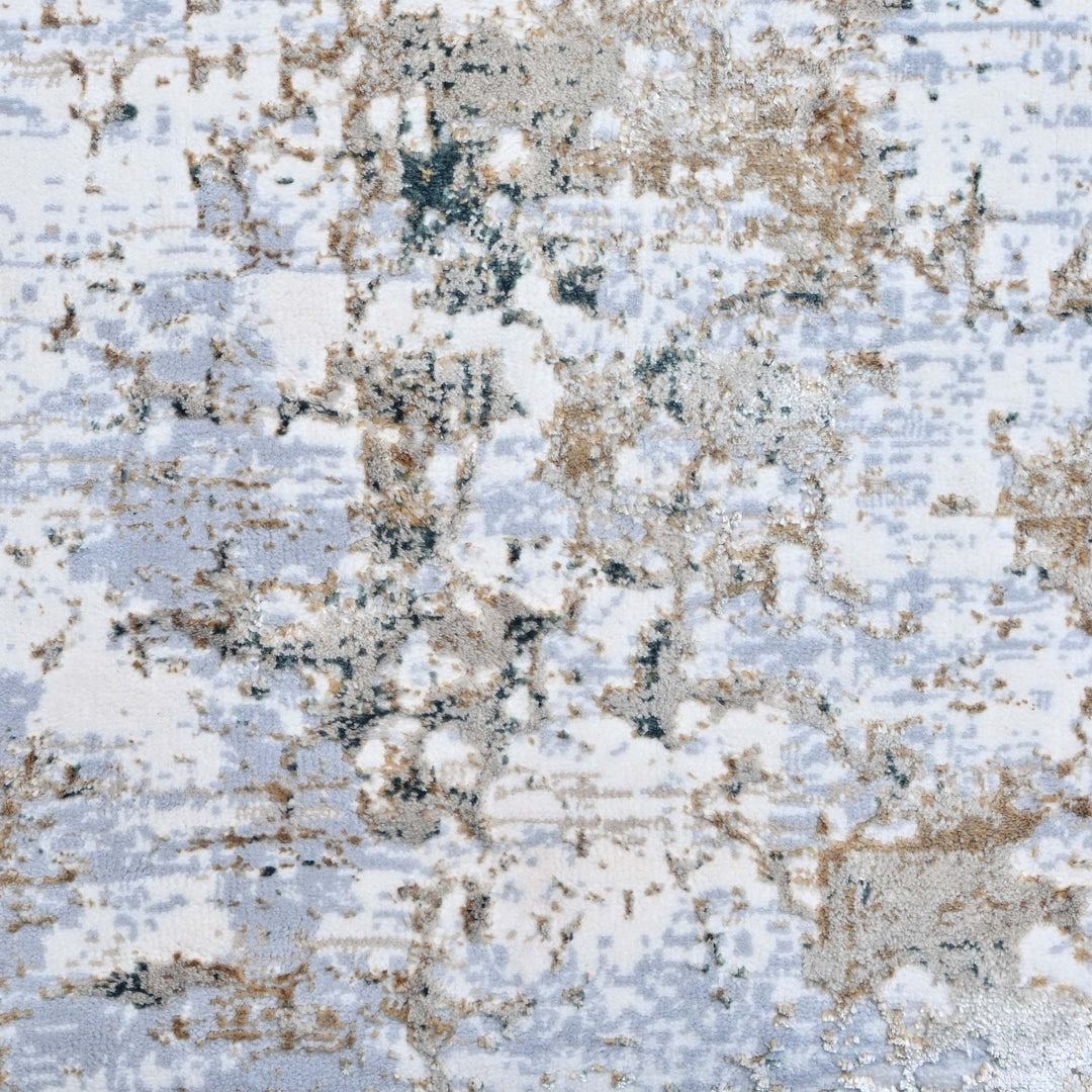 Grey & Beige Turkish Rug 5X8 ft