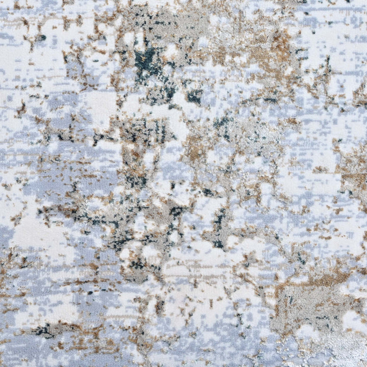 Grey & Beige Turkish Rug 5X8 ft