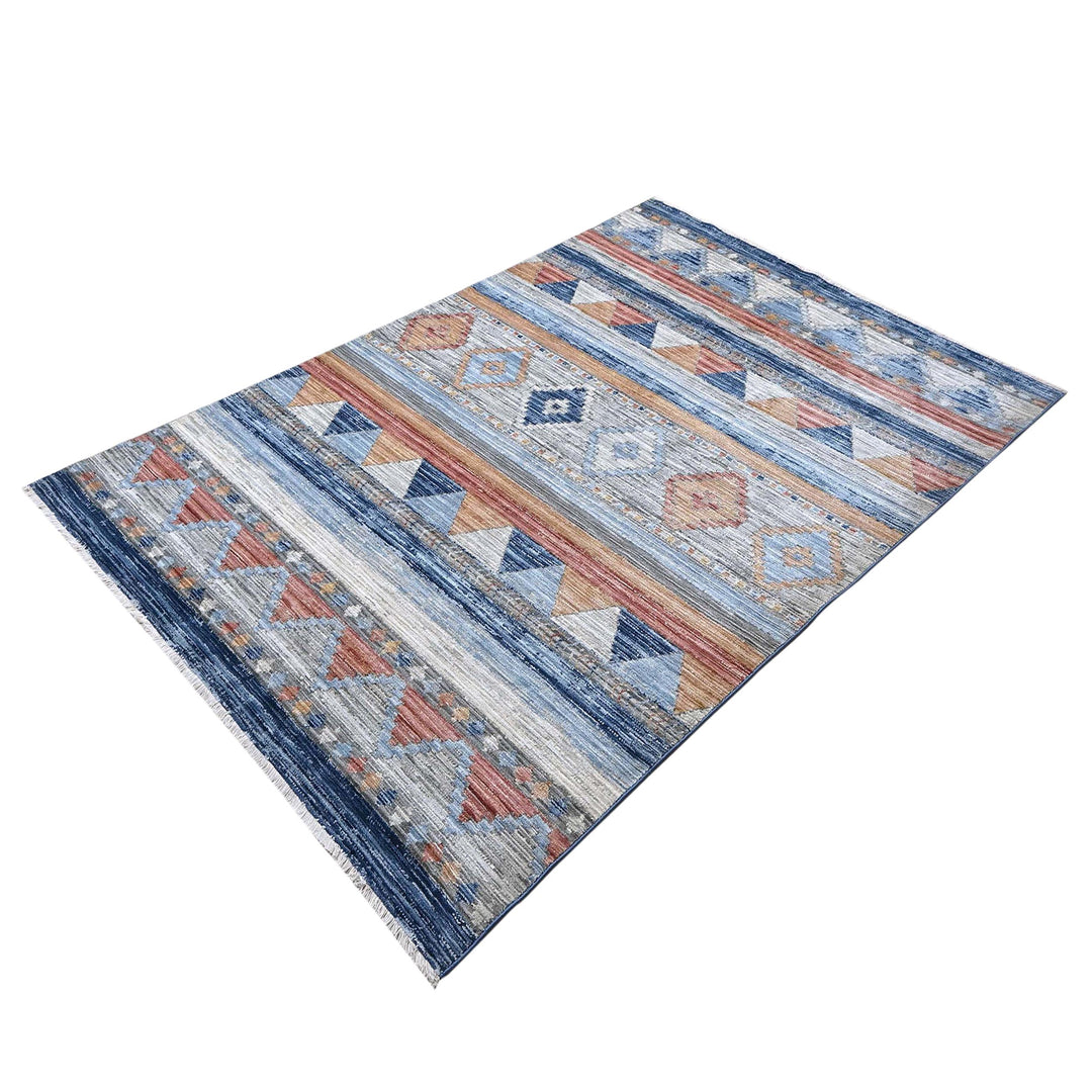 Multi Abstract Turkish Rug 5X8 ft