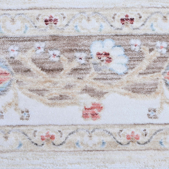 Off White Plain Turkish Rug 5X8 ft