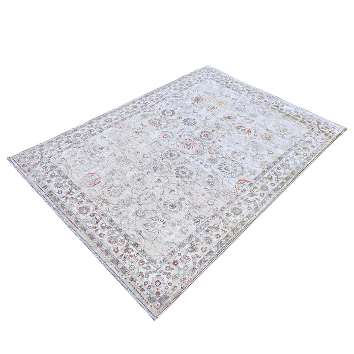 Beige Traditional Turkish Rug 5X8 ft