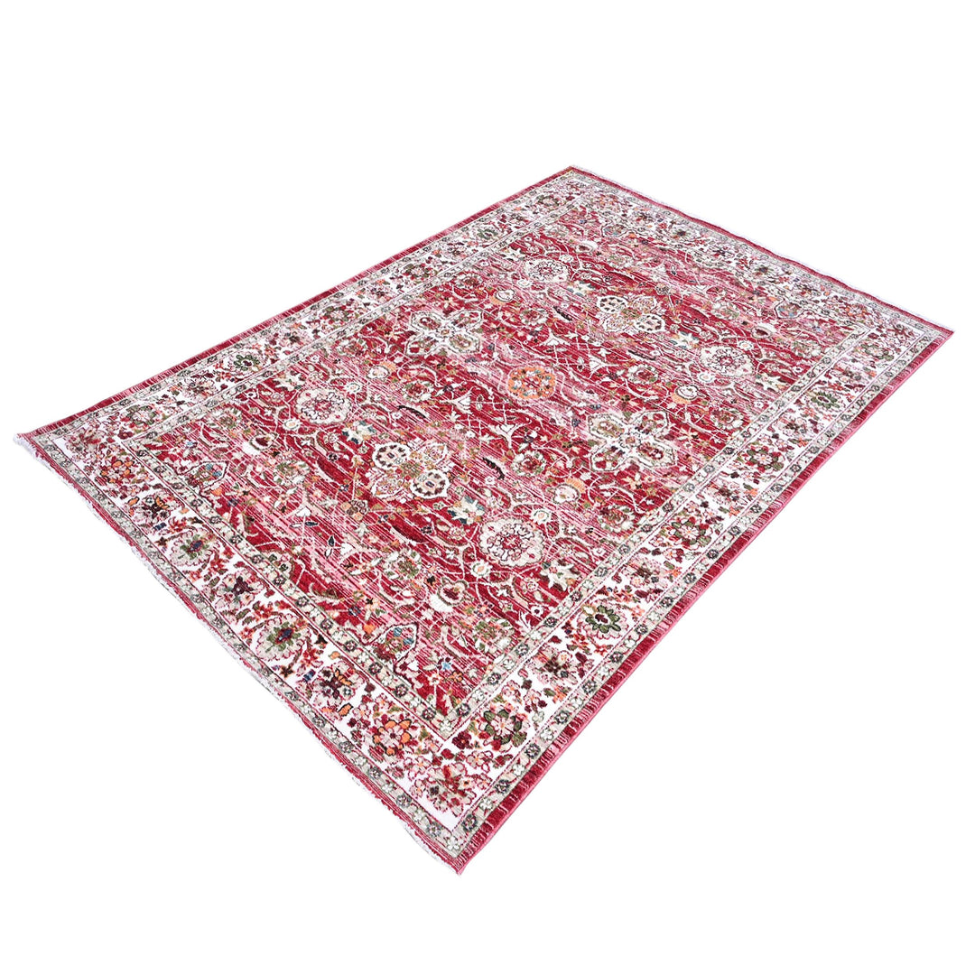 Rust Traditional Turkish Rug 5X8 ft