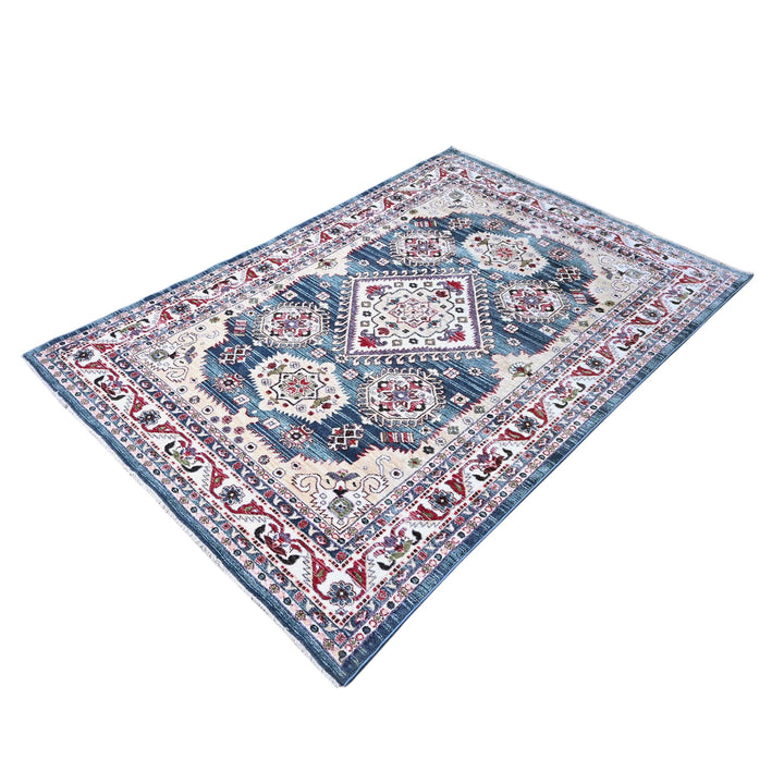 Multi Traditional Turkish Rug 5X8 ft