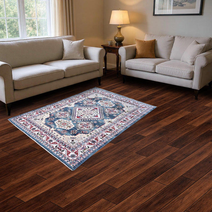 Multi Traditional Turkish Rug 5X8 ft
