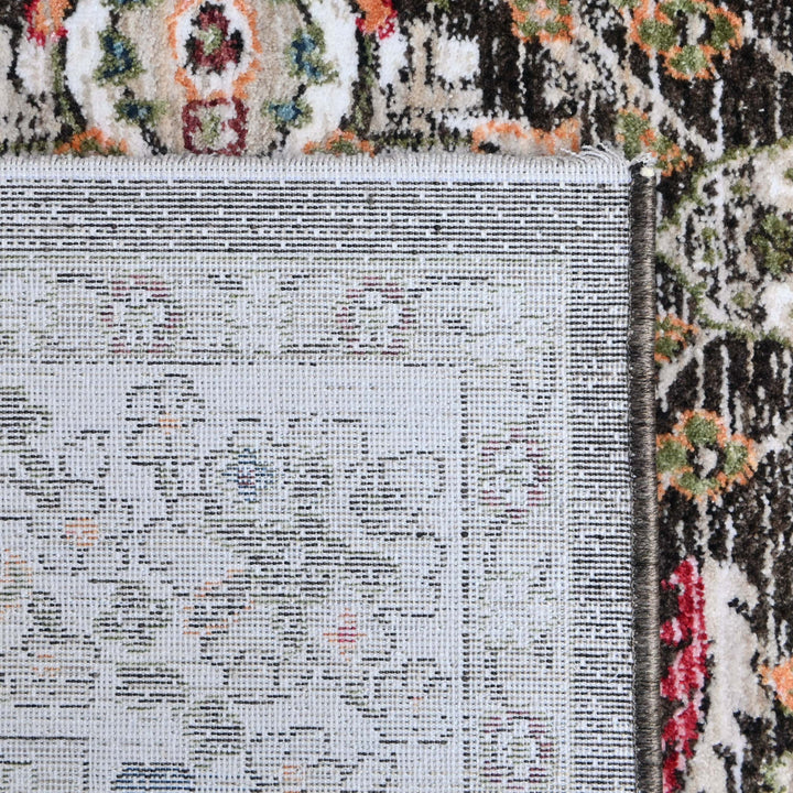 Black & Grey Abstract Turkish Rug 5X8 ft